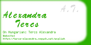 alexandra tercs business card